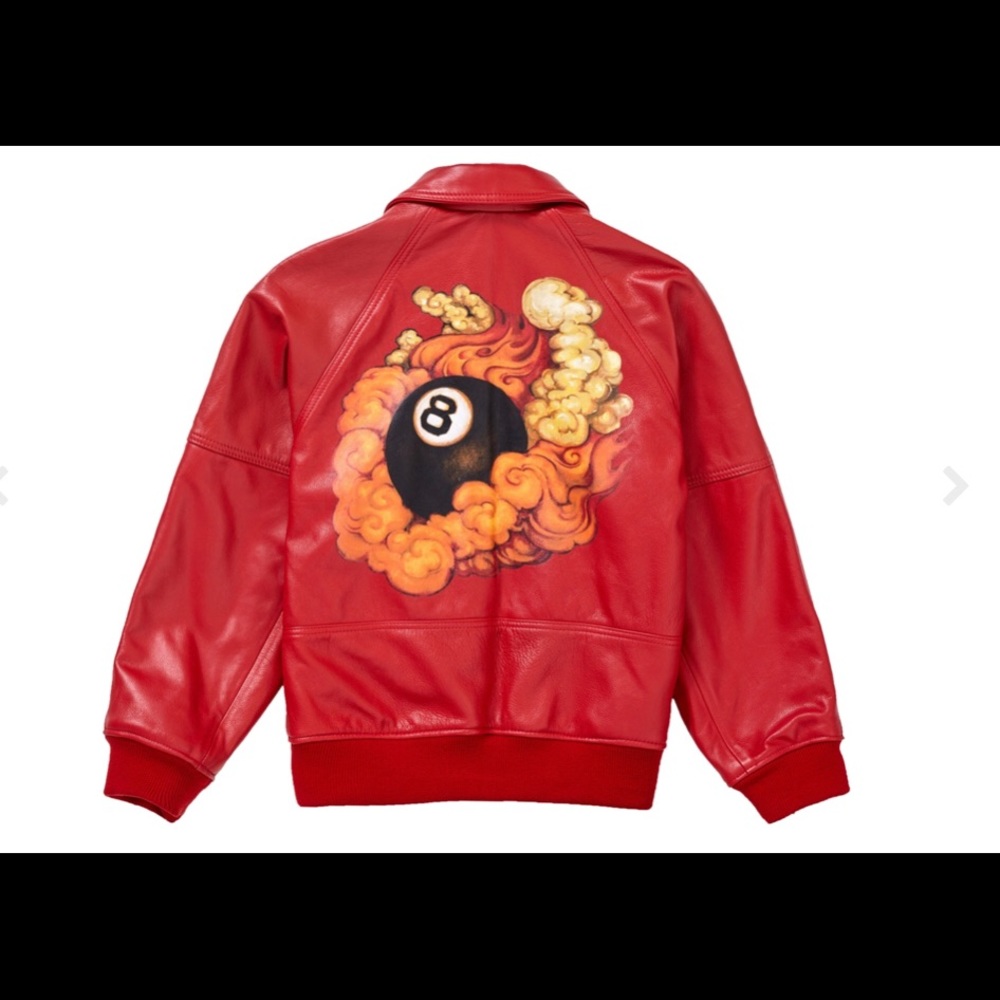 Supreme Schott Martin Wong 8 Ball Leather jacket